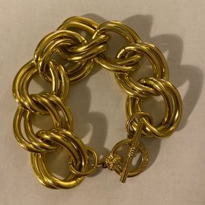 Vintage Anne Klein Gold Metal Link Bracelet